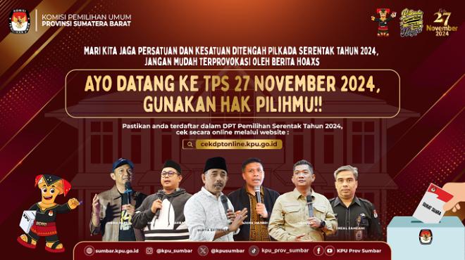 AJAKAN MEMILIH KPU SUMBAR