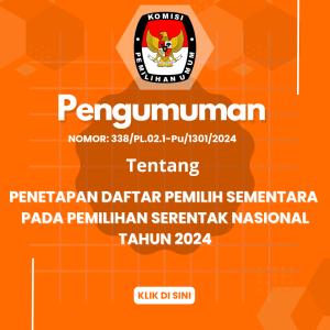 PENGUMUMAN DPS PILKADA PESSEL 2024