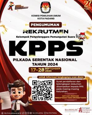 PENGUMUMAN REKRUTMEN KPPS KPU PADANG