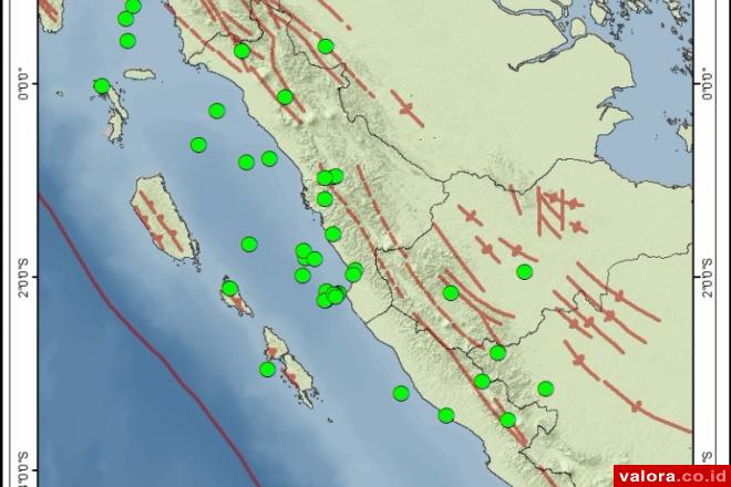 Aktivitas Kegempaan di Perairan Laut Pessel Meningkat Sepanjang April 2017