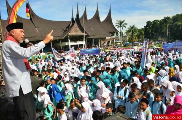 Mahyeldi Gelar Apel Akbar Kampanyekan Larangan Iklan Rokok