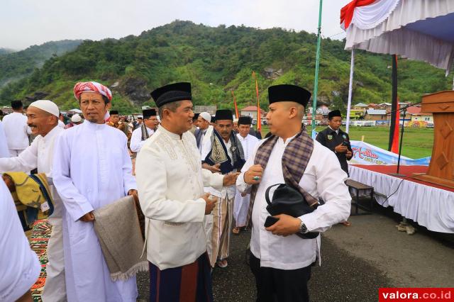 Hendri Arnis Laporkan Perkembangan Pembangunan di Hadapan Jemaah Shalat Idul Adha