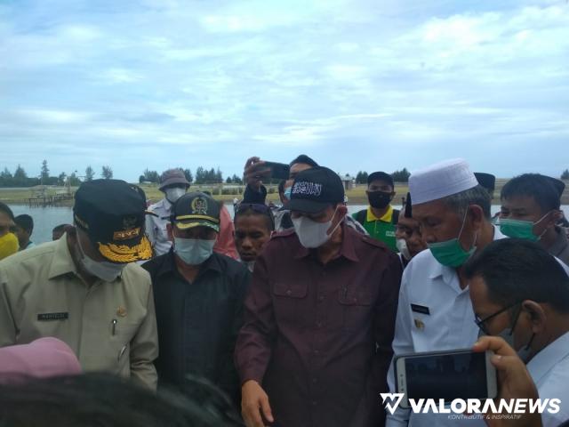 Gubernur Sumbar Hijaukan Pantai Maligi dengan Pohon Mangrove dan Cemara Udang