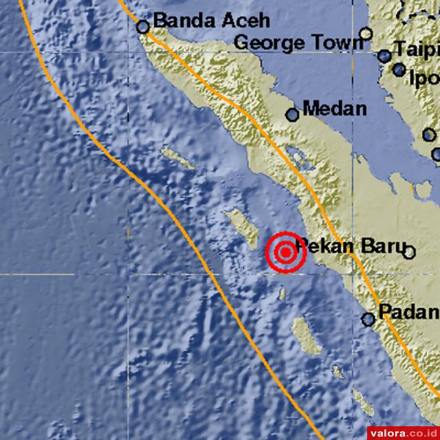 Ada Gempa 5,5 SR di Nias Selatan Dinihari Tadi