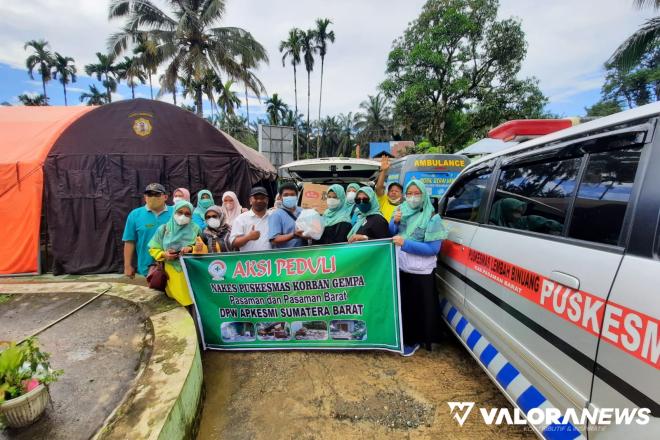 APKESMI Sumbar Antarkan Bantuan untuk Sejawat: 55 Nakes Puskesmas Kajai Tinggal...