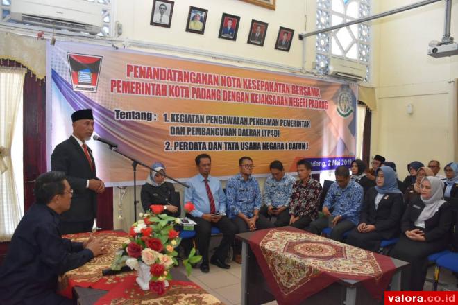 Padang Gandeng Kejaksaan Kawal Proyek Pembangunan, Mahyeldi: Wajib Dilaksanakan SKPD