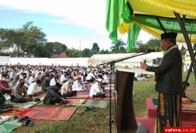 Shalat Idul Adha di Lapangan Gumarang Ikuti Protokol Kesehatan