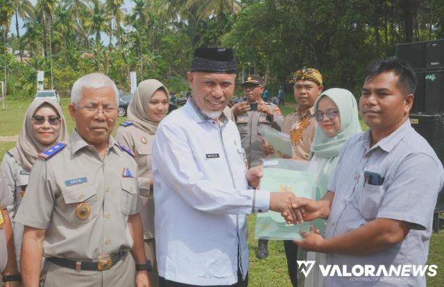 BPN Luncurkan Gemapatas, Mahyeldi: Desa dan Masyarakat jadi Kunci Sukses Pemasangan Patok