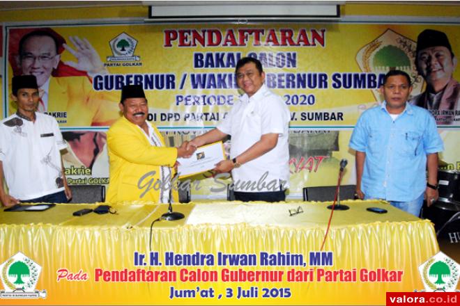 Golkar ARB maupun Agung di Sumbar, Serahkan Penentuan Calon ke DPP