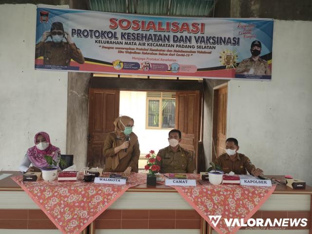 Kadiskes Apresiasi Kebijakan Menggilir Lurah se-Kecamatan Padang Selatan Gelar Vaksinasi