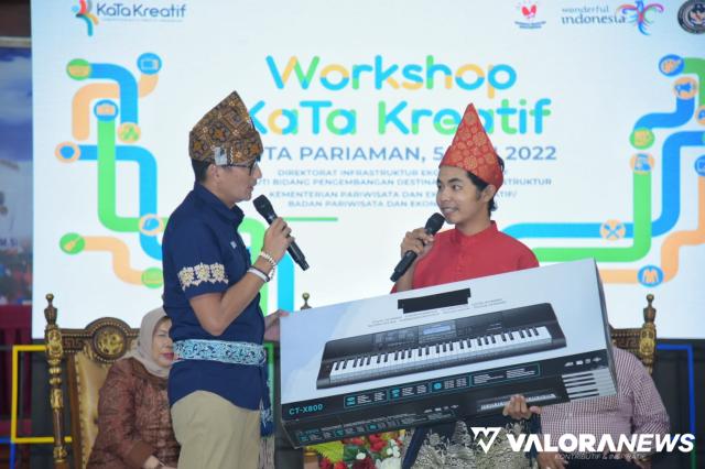Sandiaga Uno Semangati Mahasiswa ISI Padang Panjang, Dukung jadi Pemusik Hebat