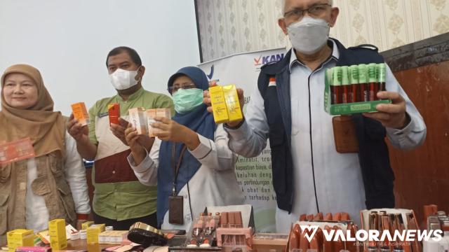 Waspada1! BBPOM Temukan 185 Kosmetik Ilegal Dijual Bebas di Sumatera Barat