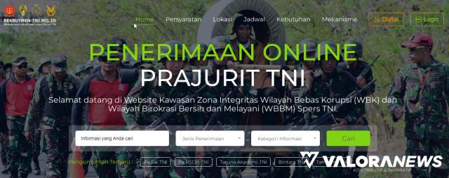 TNI Buka Penerimaan Perwira Prajurit Karir, Pendaftaran secara Online, Ini Linknya