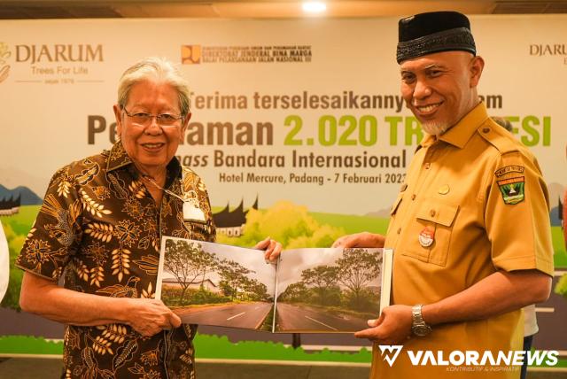 Djarum Foundation Serahkan Program Penghijauan di Jl Bypass-BIM ke BBPJN III Padang