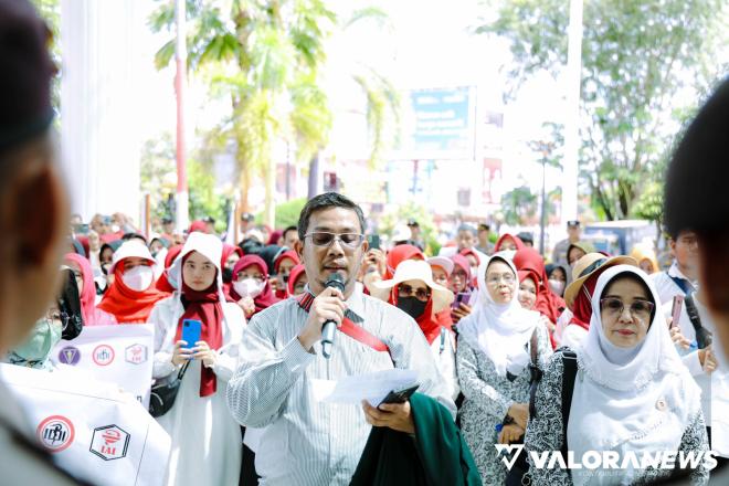Aset Bangsa Sumatera Barat Demo Tolak RUU Omnibus Law Kesehatan ke Kantor DPRD