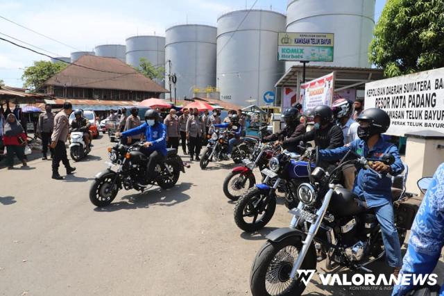 Wako Padang Touring Tinjau Gerai Vaksin di Kota Padang