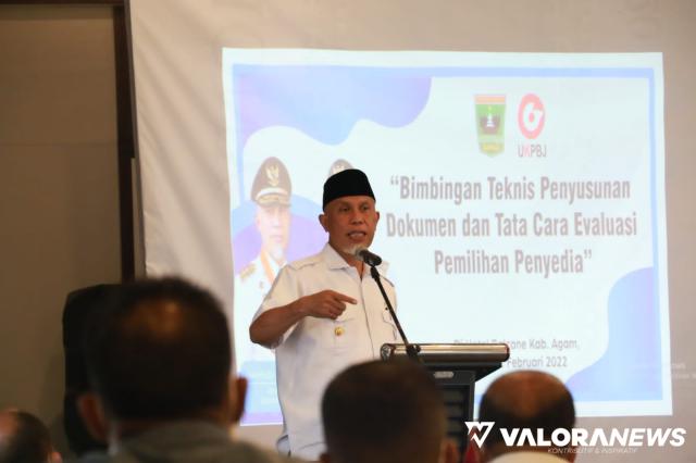 Pertumbuhan Ekonomi Daerah Tergantung Pengadaan Barang dan Jasa, Mahyeldi: Percepat Tender