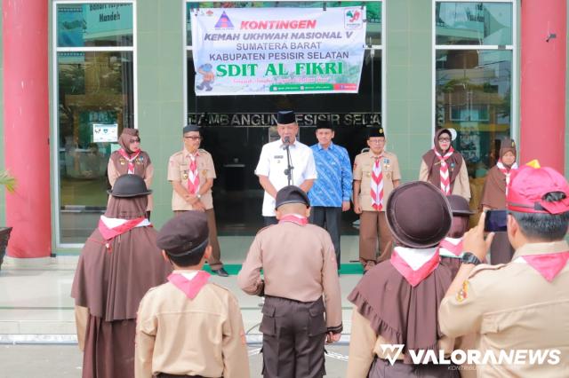 Bupati Pessel Lepas Kontingen SDIT Alfikri Ikuti Kemah Ukhuwah Nasional