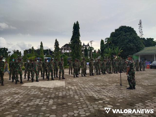 109 Prajurit TNI Tuntaskan Pengabdian di Masa Tanggap Darurat Gempa Pasbar
