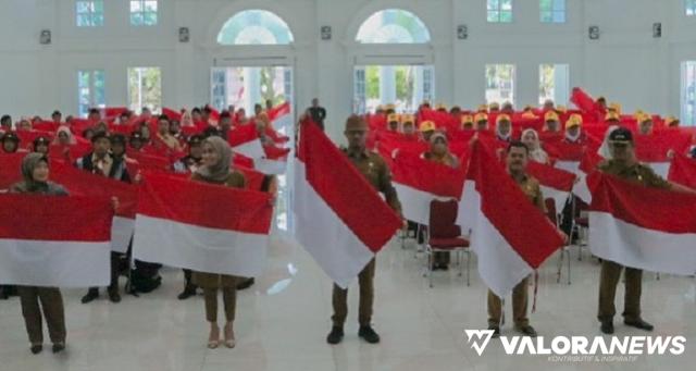 52 OPD Bergoro Wujudkan 1077 Bendera, Erman Safar: Pastikan Berkibar selama Agustus