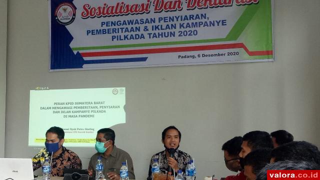 KPID Sumbar Ajak Aktivis Milenial Awasi Penyiaran di Masa Tenang