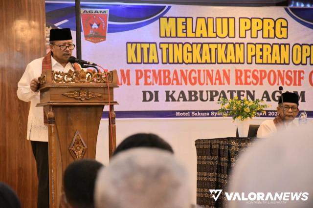 Agam Gelar Pelatihan PPRG, Bupati: Segera Sediakan Data Gender Terpilah