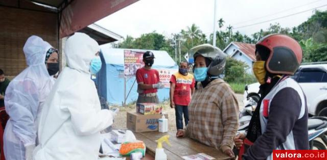 Sekda Tanahdatar Tinjau Aktivitas Pos Covid-19 Tanjung Bonai