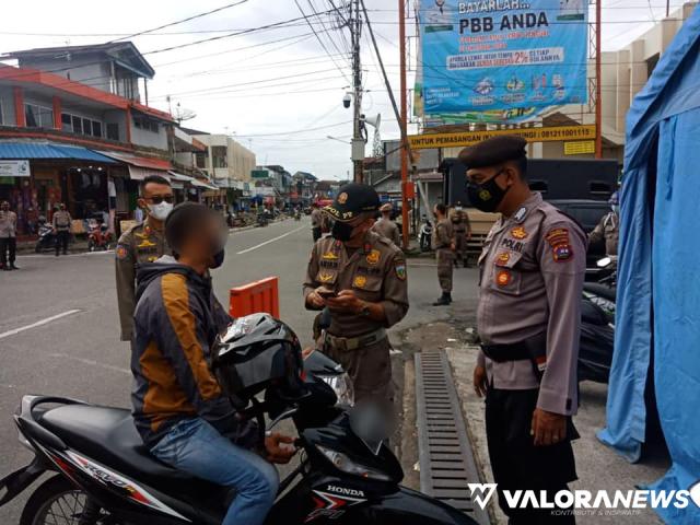 235 Warga Padang Panjang Terjaring Razia Prokes