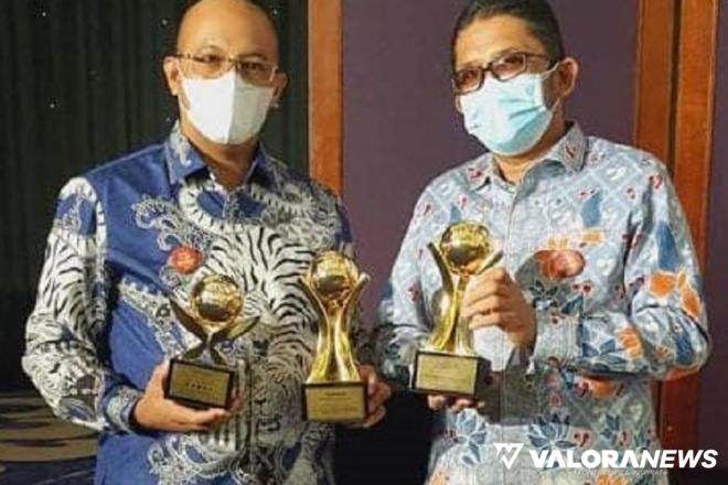 Perumda Air Minum Padang Raih Tiga Penghargaan di Ajang Top BUMD Awards 2021