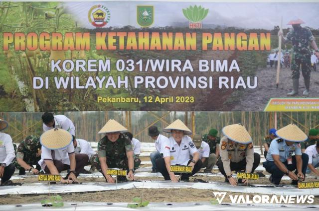 Korem 031 Wira Bima Gagas Budidaya Labu Madu, Ini Harapan Gubernur Riau