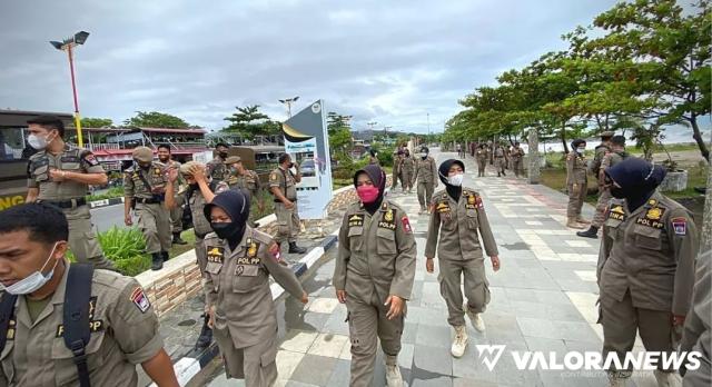 80 Personel Satpol PP Disiagakan di Pantai Padang, Ini Tugasnya