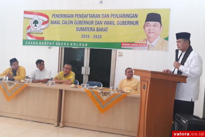 Nasrul Abit Merasa Pulang ke Rumah saat Serahkan Berkas Balon Gubernur Sumbar ke Partai...