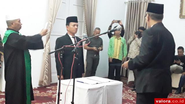 Irdinansyah Tarmizi Lantik M Nazwir jadi Dirut PDAM Tirta Alami