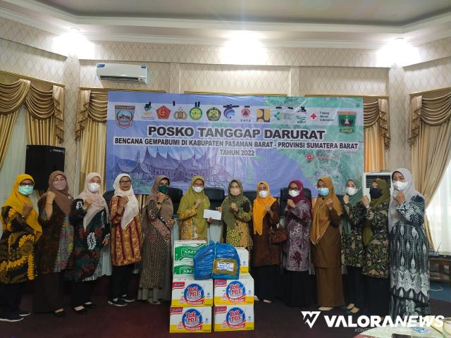 DWP Sumatera Barat Antarkan Bantuan Logistik dan Uang Tunai ke Pasbar