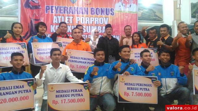 Pemkab Pessel Bayarkan Bonus Atlet Porprov Rp1,79 Miliar