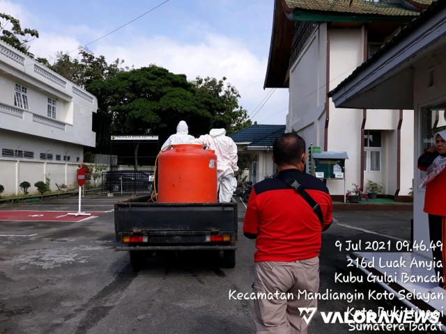 Bukittinggi Lakukan Penyemprotan Disinfektan untuk Putus Rantai Covid19