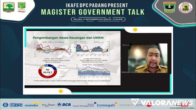 DPC IKAFE Padang Helat Webinar tentang Ekonomi Sumbar