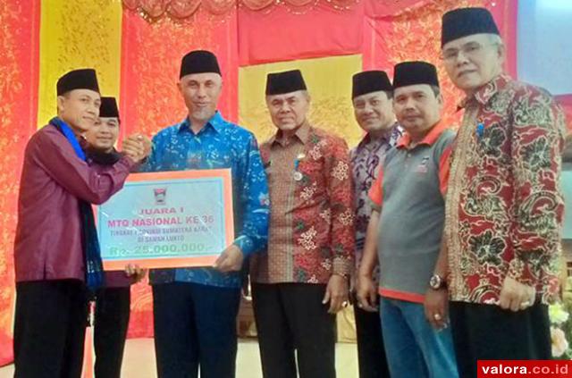 Padang Kembali Raih Juara Umum MTQ Sumbar