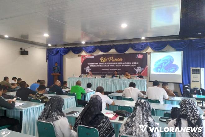 Uji Publik Penataan Dapil: KPU Pasaman Barat Usulkan 5 Dapil untuk Pemilu 2024, Ini...