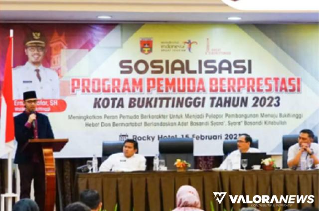 40 Peserta Ikuti Sosialisasi Program Pemuda Berprestasi Bukittinggi Tahun 2023