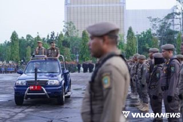 HUT Satpol PP dan Satlinmas Tahun 2023, Wagub Riau: Ciptakan Wilayah Tertib dan Ramah...