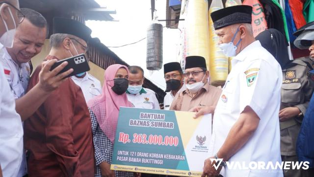 Baznas Bantu Korban Kebakaran: Gubernur Salurkan Bantuan Modal untuk 121 Pedagang Pasar...