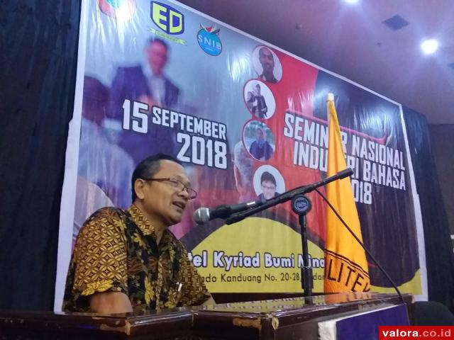 PNP Gelar Seminar Nasional Industri Bahasa, Anton: Ini Industri Menjanjikan