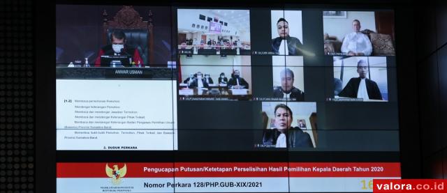 Hakim MK Putuskan Nasrul Abit-Indra Catri Tak Bisa Buktikan Sangkaan ke Paslon 04