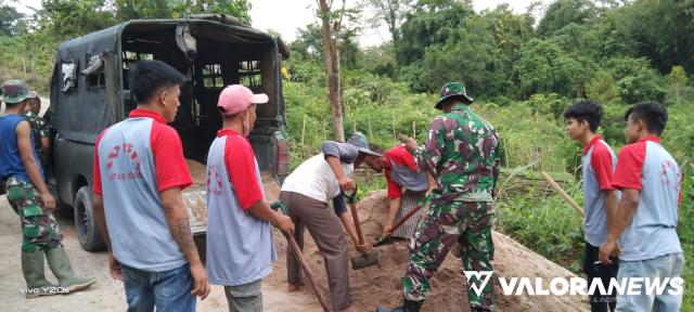 Warga Binaan Lapas Solok Diterjunkan dalam TMMD di Kecamatan X Koto Singkarak