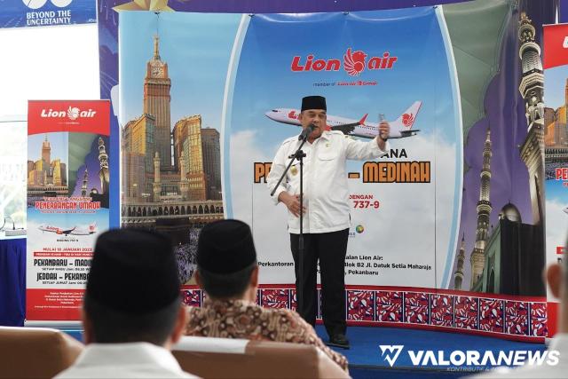 Lion Air Buka Penerbangan Umroh dari Pekanbaru Langsung Madinah, Ini Harapan Wagub Riau