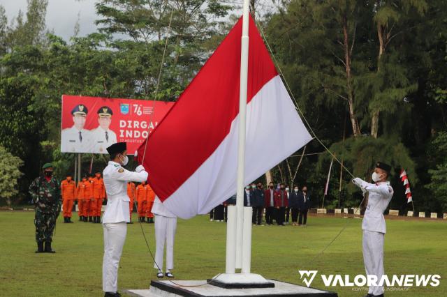 Upacara HUT RI ke-76 di Mentawai, Pasukan Pengibar Bendara Tersisa Tiga