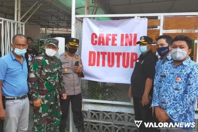 Satpol PP Padang Segel Cafe di Kawasan Belakang Tangsi, Ini Sebabnya