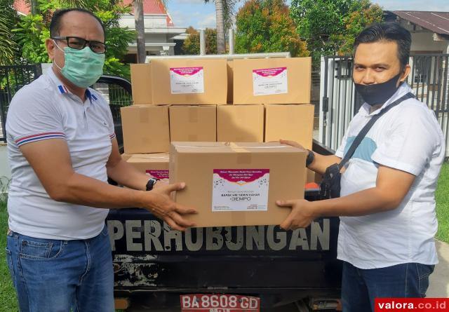 Dempo Grup Berbagi 70 Paket Lebaran ke Wartawan: Lawan Hoax Covid19 dengan Informasi Valid