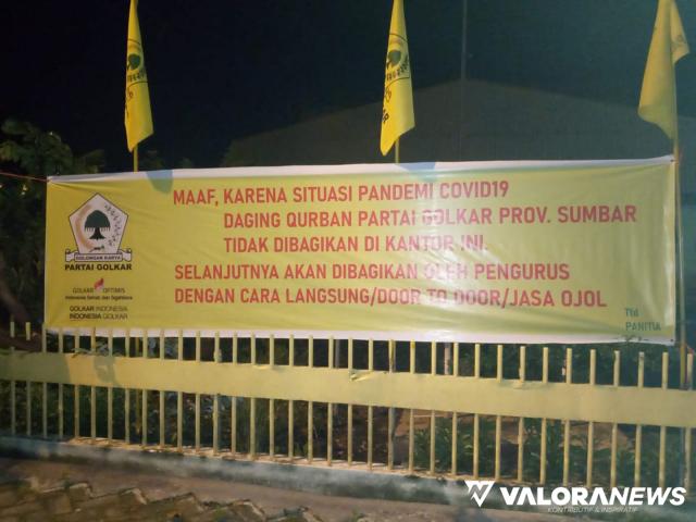 PPKM Darurat, Partai Golkar Ubah Lokasi Pemotongan dan Pendistribusian